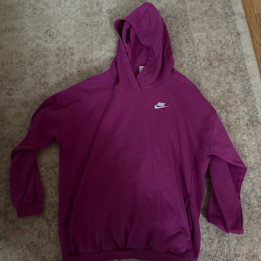 Nike Men's Magenta Hoodie Sweater